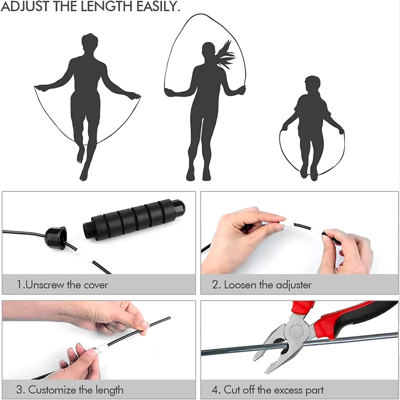 PowerSkip™  Adjustable Skipping/Jump Rope