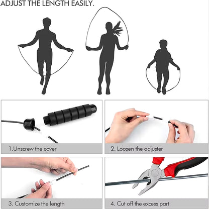 PowerSkip™  Adjustable Skipping/Jump Rope