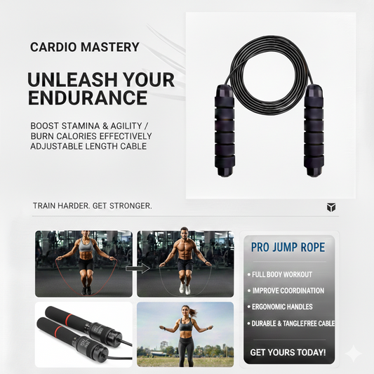 PowerSkip™  Adjustable Skipping/Jump Rope